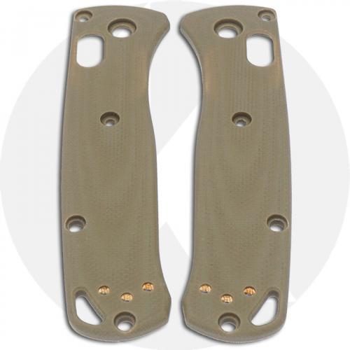 KP Custom G10 Scales for Benchmade Mini Bugout Knife - Desert Tan - Contoured