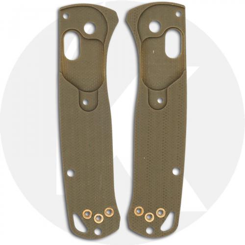 KP Custom G10 Scales for Benchmade Mini Bugout Knife - Desert Tan - Contoured