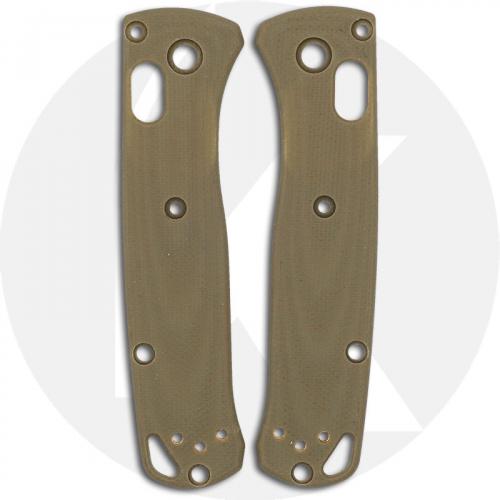 KP Custom G10 Scales for Benchmade Mini Bugout Knife - Desert Tan - Contoured