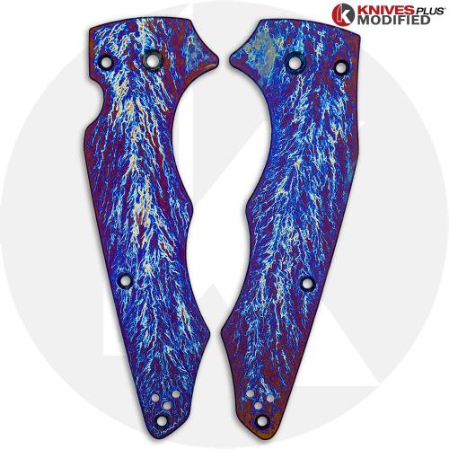 KP Custom Titanium Scales for Spyderco Yojumbo Knife - Mayhem Finish