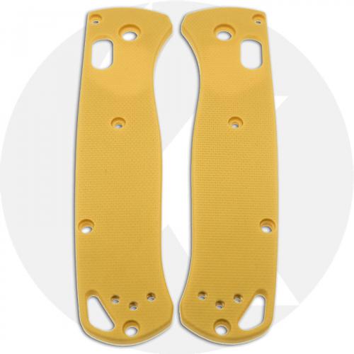 KP Custom G10 Scales for Benchmade Bugout Knife - Chrome Yellow