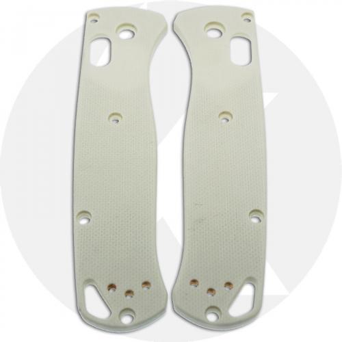 KP Custom G10 Scales for Benchmade Bugout Knife - Bone White