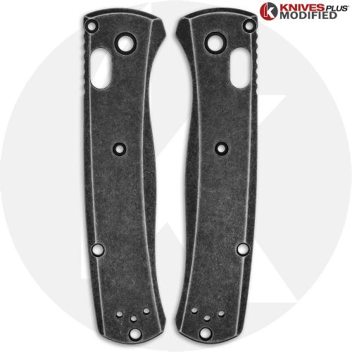 Benchmade Bugout Blackwash Titanium Scales - No Lanyard - Deep Chamfer - KP Produced