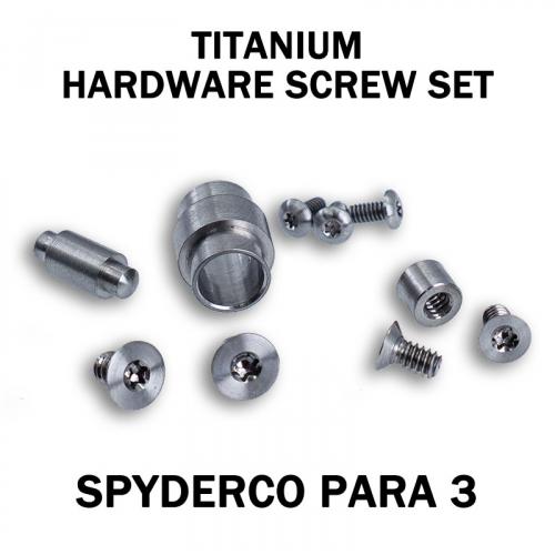 Titanium Replacement Screw Set for Spyderco Para 3 Knife