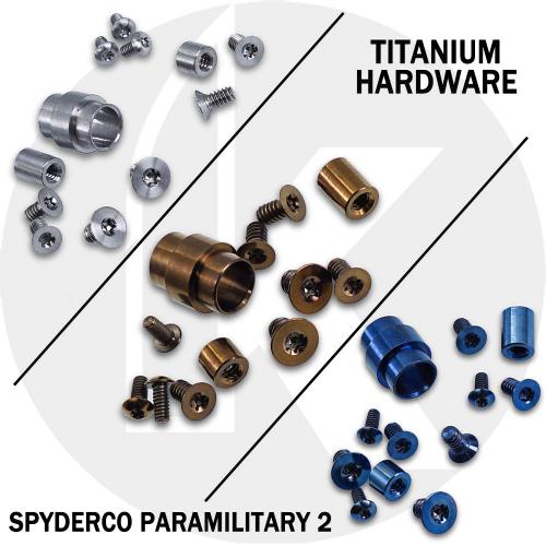 Titanium Replacement Screw Set for Spyderco Para Military 2 Knife