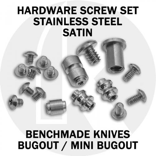 Replacement Screw Set for Benchmade Bugout and Mini Bugout - Stainless Steel - Satin