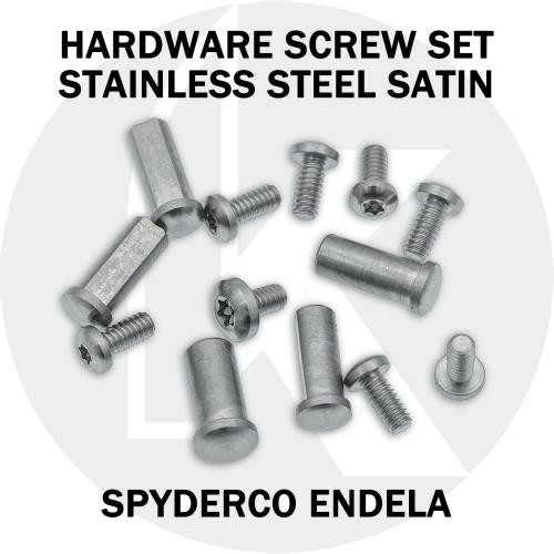 Replacement Hardware Kit for Spyderco Endela - Stainless Steel - Satin