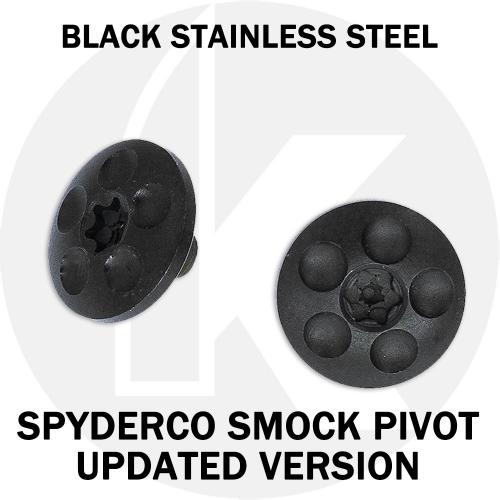 Replacement Spyderco Smock Large Head Pivot Screws (Updated Version) � Black Stainless Steel