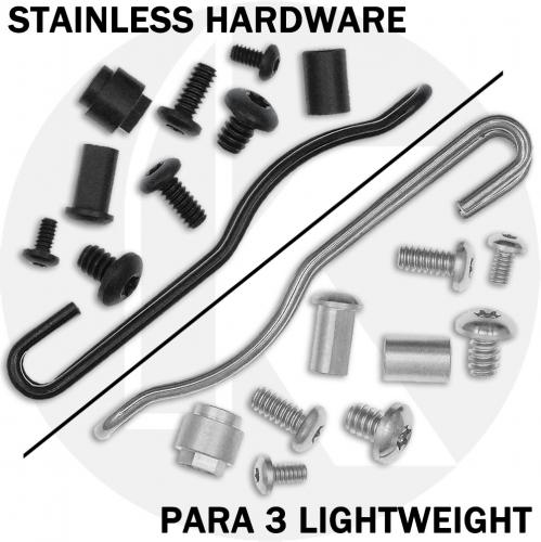 Stainless Replacement Hardware Screw Set for Spyderco Para 3 Lightweight