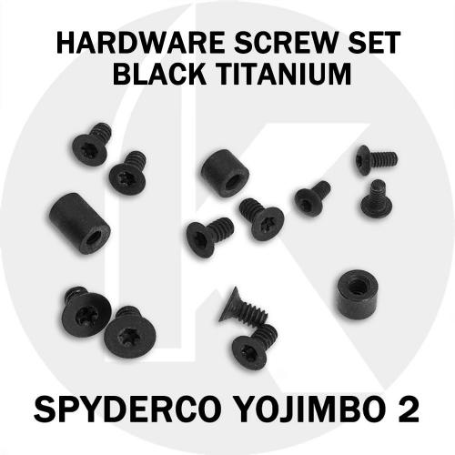 Titanium Replacement Hardware Screw Set for Spyderco Para 3 Lightweight