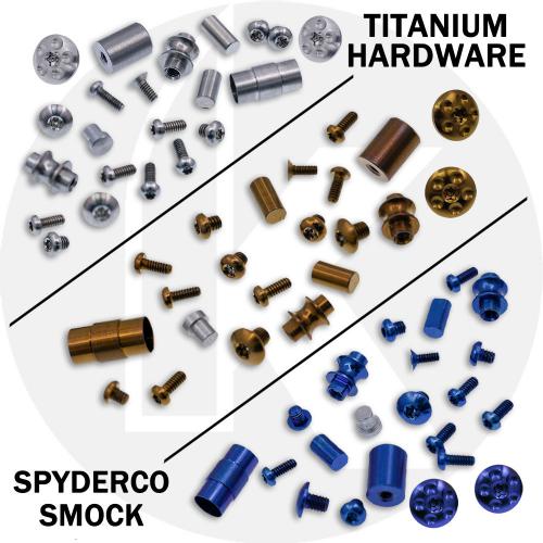 Titanium Replacement Hardware Screw Set for Spyderco Smock Knife