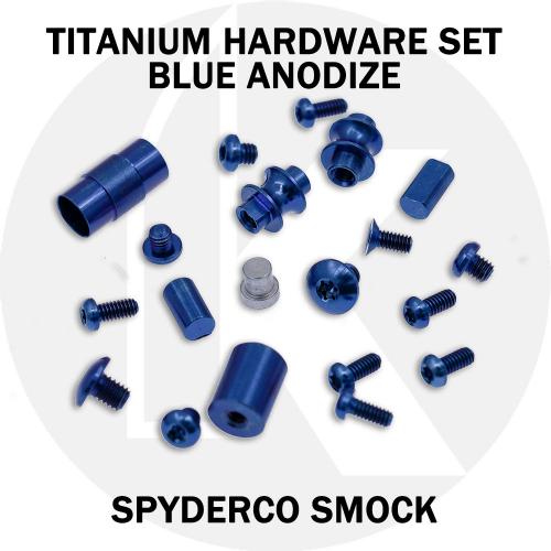 Titanium Replacement Hardware Screw Set for Spyderco Smock Knife