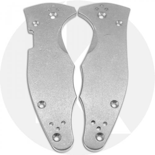 KP Custom Titanium Scales for Spyderco Yojimbo 2 Knife - Stonewash Finish