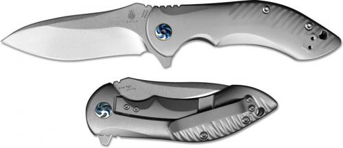 Kizer Alter Ego Ki4492 Kim Ning EDC Frame Lock Flipper Folder Drop Point with Titanium Handle