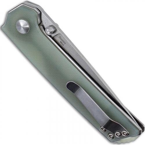 Kizer Vanguard Domin Mini V3516N4 - Azo - Stonewash N690 Drop Point - Translucent G10 - Liner Lock Folder