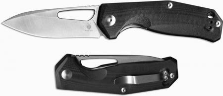 Kizer V4461A1 Vanguard Kesmec with VG10 Blade and Black G10 Handle, Ki-V4461A1