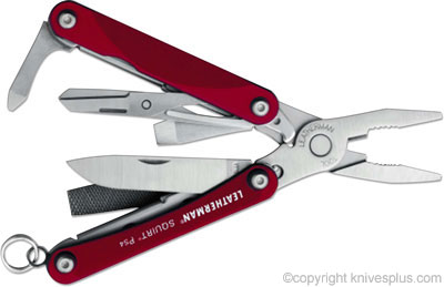 Leatherman Tools: Leatherman Squirt PS4 Tool, Red, LE-831189