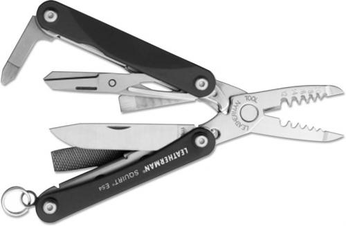 Leatherman Tools: Leatherman Squirt ES4 Tool, Black, LE-831204