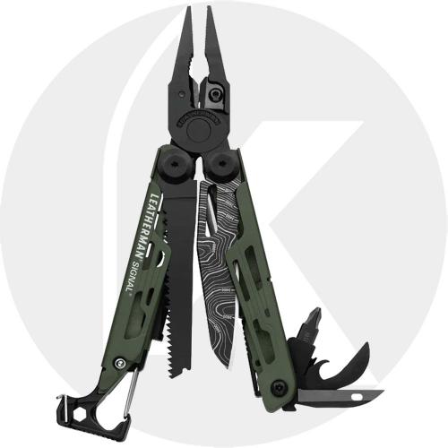 Leatherman Signal 833016 Multi-Tool - Topographic - Green