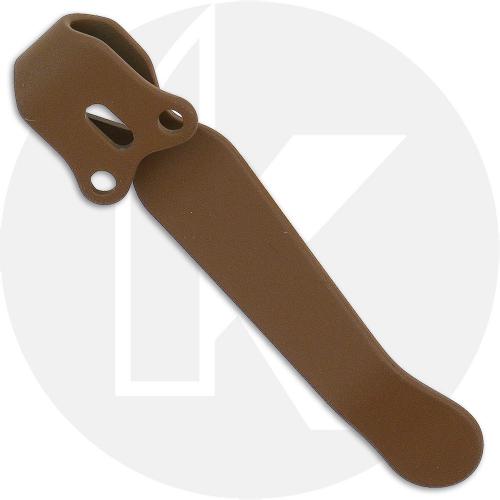 LynchNW Benchmade / Emerson / ProTech Titanium Deep Carry Pocket Clip - FDE Cerakote