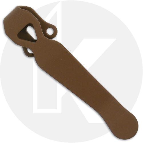 LynchNW Benchmade / Emerson / ProTech Titanium Deep Carry Pocket Clip - FDE Cerakote