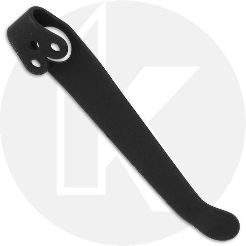 LynchNW Spyderco Titanium Deep Carry Pocket Clip - Long - Black Cerakote