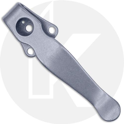 LynchNW Spyderco Native 5 FRN Titanium Deep Carry Pocket Clip - Stonewash