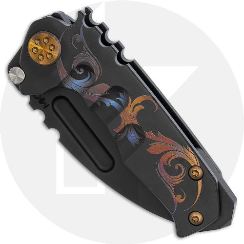 Medford Micro Praetorian T - PVD S45VN Tanto - PVD Bronze Filigree Ti - Frame Lock Folder - USA Made