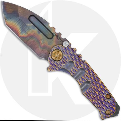 Medford Micro Praetorian T - Vulcan S35VN Tanto - Violet / Bronze Dragon Skin Ti - Frame Lock Folder - USA Made