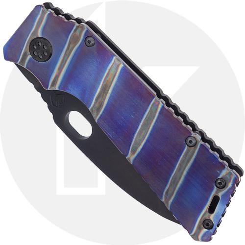 Medford TFF-1 - PVD S35VN Drop Point - Flamed Violet / PVD Ti - Frame Lock Folder - USA Made