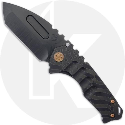 Medford Praetorian Genesis T - PVD S45VN Tanto - PVD Ghost Flag Ti - Frame Lock Folder - USA Made