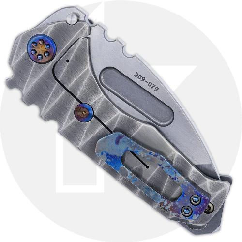 Medford Praetorian Genesis T - Tumbled S35VN Tanto - Lightning Sculpted Ti - Frame Lock Folder - USA Made