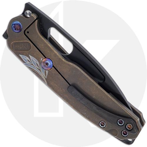 Medford Infraction - PVD S35VN - Bronze Filigree Ti - Frame Lock Folder - USA Made