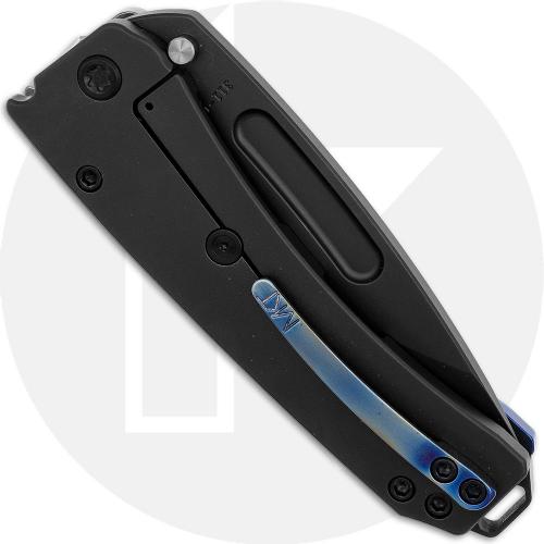 Medford Midi Marauder Knife - DLC S45VN Drop Point - Tsunami / DLC Ti - Frame Lock Folder - USA Made