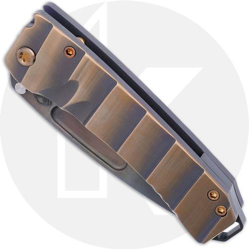 Medford Midi Marauder Knife - Vulcan S35VN Tanto - Violet / Bronze Armadillo Ti - Frame Lock Folder - USA Made