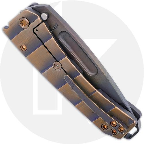 Medford Midi Marauder Knife - Vulcan S35VN Tanto - Violet / Bronze Armadillo Ti - Frame Lock Folder - USA Made