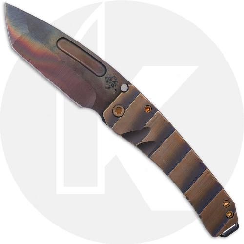 Medford Midi Marauder Knife - Vulcan S35VN Tanto - Violet / Bronze Armadillo Ti - Frame Lock Folder - USA Made