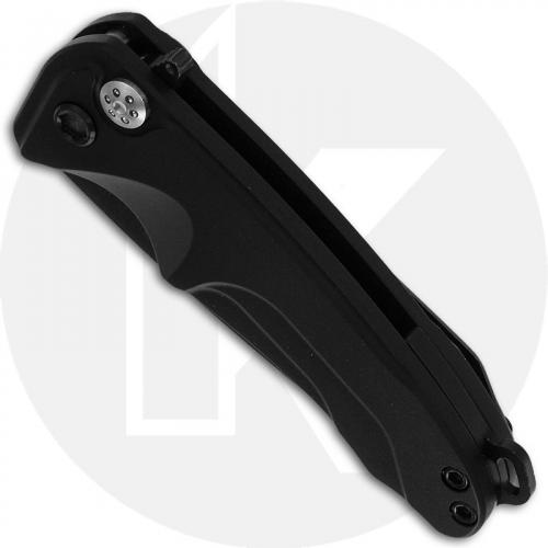 Medford Smooth Criminal - PVD S35VN Drop Point - Black Aluminum Handle - Button Lock Folder - USA Made
