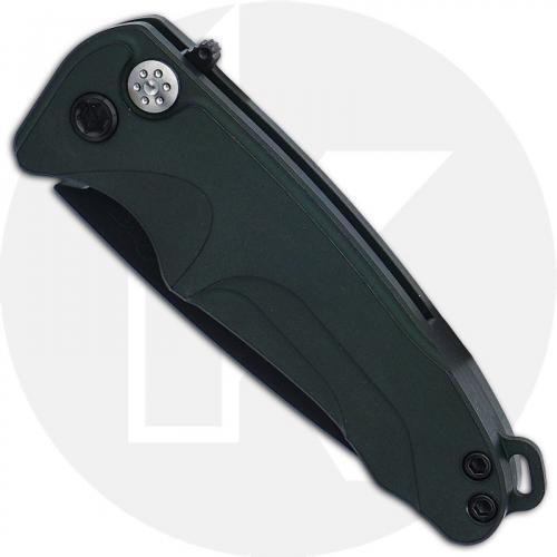 Medford Smooth Criminal - PVD S45VN Drop Point - Hunter Green Aluminum - Button Lock Folder - USA Made