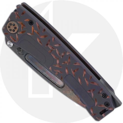 Medford Marauder-H Knife - 3V Vulcan Tanto - Bead Blast / Rose Jasmine Fields Ti - Frame Lock Folder - USA Made