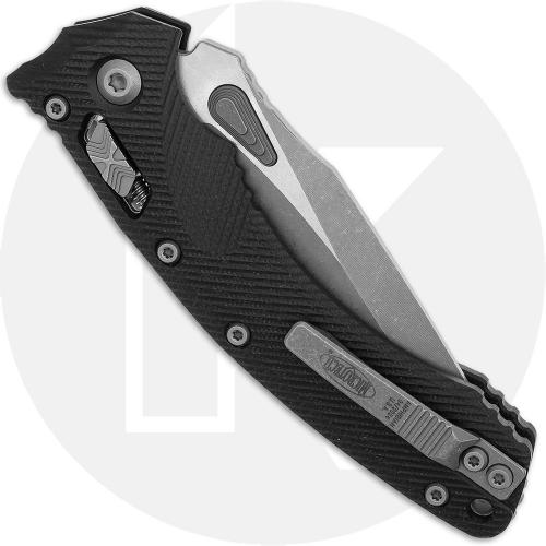 Microtech Amphibian RAM-LOK Knife - Apocalyptic Bohler M390MK Drop Point - Fluted Black G10