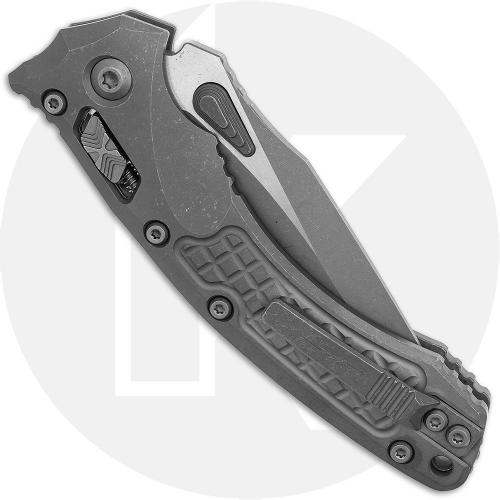 Microtech Amphibian RAM-LOK Knife - Signature Series - Apocalyptic Bohler M390MK Drop Point - Apocalyptic Frag Pattern Titanium