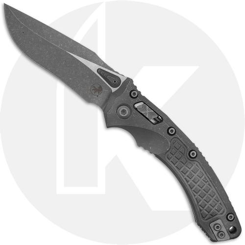 Microtech Amphibian RAM-LOK Knife - Signature Series - Apocalyptic Bohler M390MK Drop Point - Apocalyptic Frag Pattern Titanium