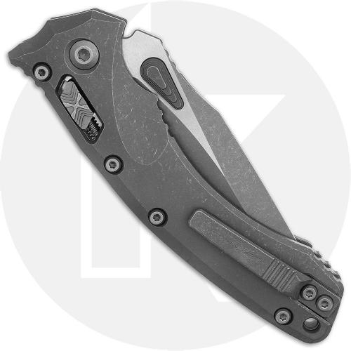 Microtech Amphibian RAM-LOK Knife - Apocalyptic Bohler M390MK Drop Point - Apocalyptic Titanium