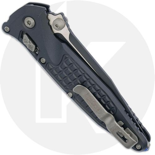 Microtech Socom 160RL-1FRCSG-Z13 Knife - Sniper Gray M390MK Clip Point - Sniper Gray Frag Pattern Aluminum - USA Made