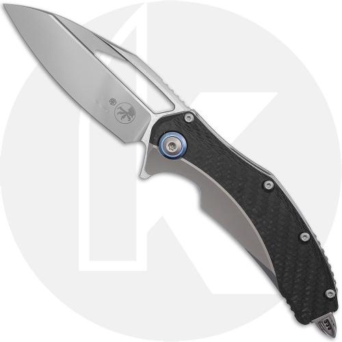 Microtech Matrix Knife - Bead Blasted M390MK Drop Point - Titanium/Carbon Fiber - Flipper Folder