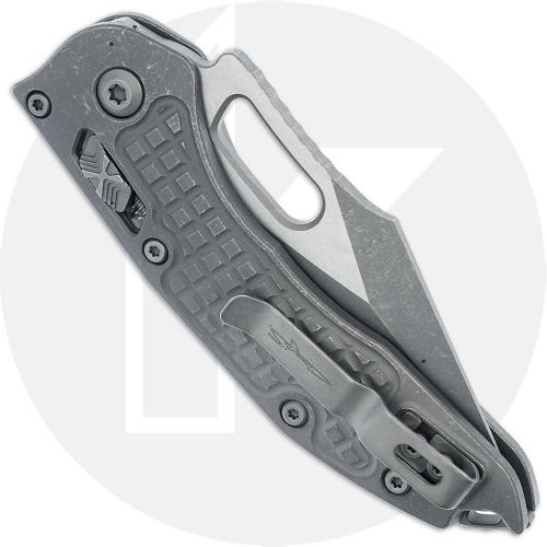 Microtech Stitch RAM-LOK Knife - Signature Series - Apocalyptic Part Serrated Bohler M390MK Spear Point - Apocalyptic Frag Patte