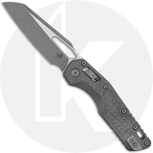 Microtech MSI RAM-LOK Knife - Signature Series - Apocalyptic Sheepsfoot Bohler M390MK - Apocalyptic Frag Pattern Titanium