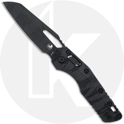 Microtech MSI RAM-LOK Knife - Cerakoted Sheepsfoot Bohler M390MK - Fluted Midnight Camo Camo Polymer