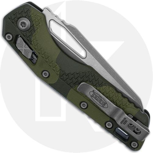 Microtech MSI RAM-LOK Knife - Apocalyptic Sheepsfoot Bohler M390MK - Fluted Olive Camo Polymer